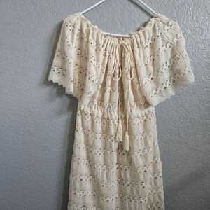 Max Studio Cream Lace High Low Dress. SIightly different dress.